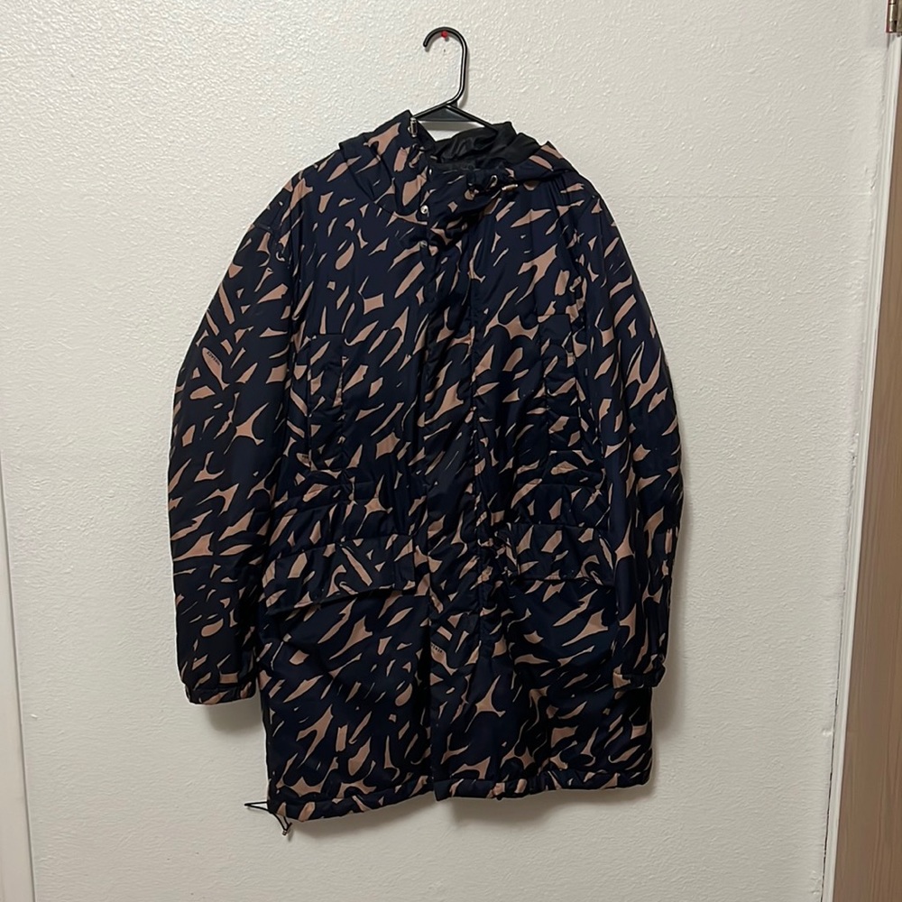 Versace, Puffer, Trench Coat, hoodie, size 48, Puffer Jacket, Blue, Bronze